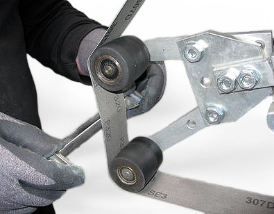 KS 360 AL spreading arm for grinding on the contact roller or on the free belt